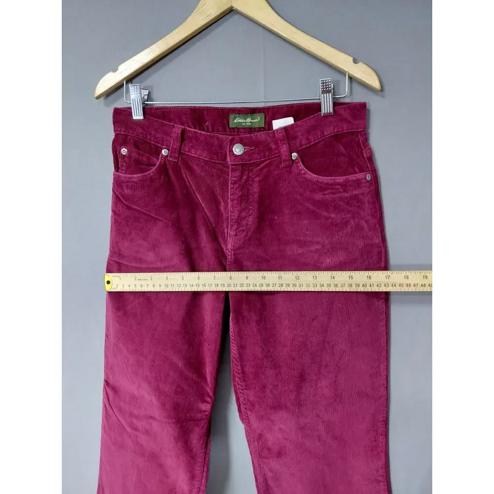 Eddie Bauer Red Stretch Pants Women Size 6 Tall